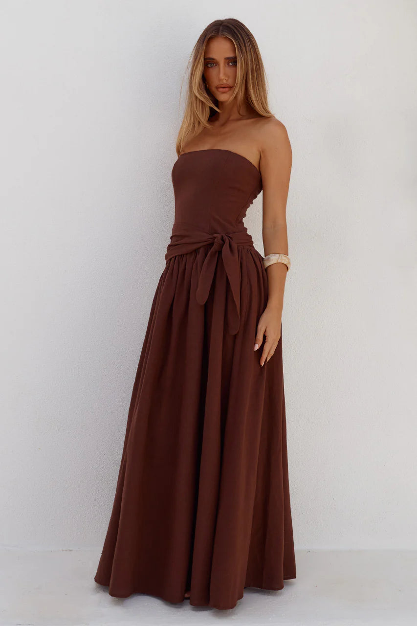 Maeve Maxi Dress in Chocolate