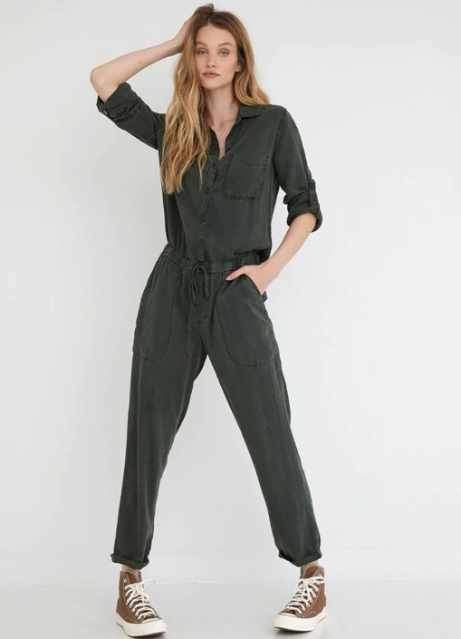 Utility Jumpsuit in Vintage Black
