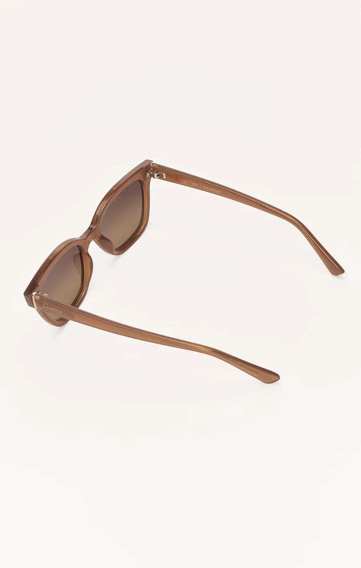 High Tide Polarized Sunglasses in Taupe Gradient