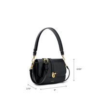 Athena Saddle Bag in Black