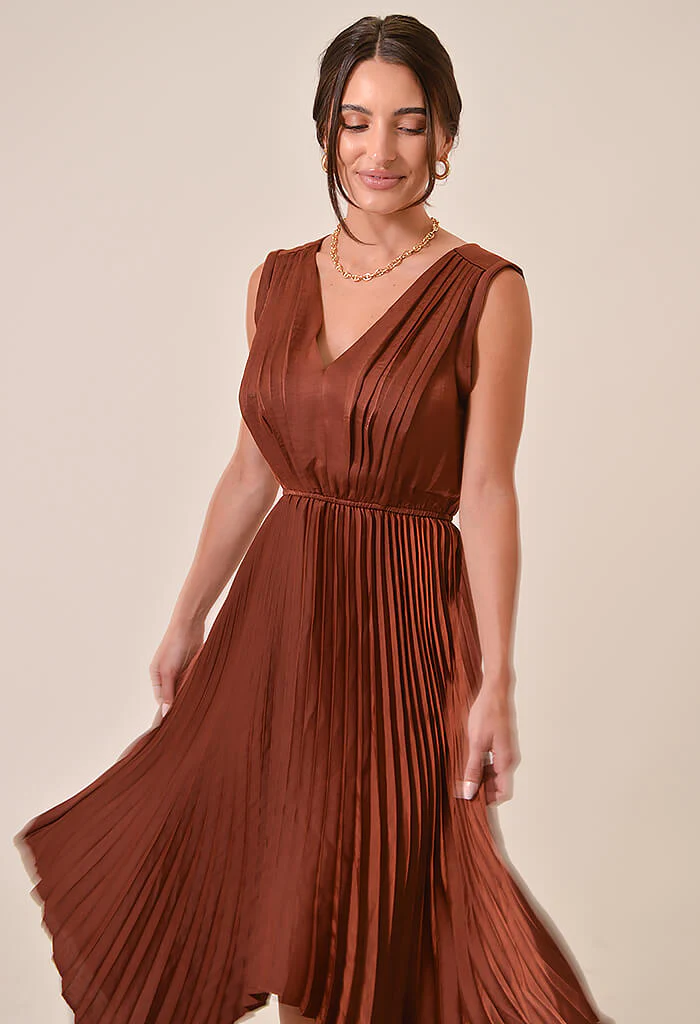 Donna Dress in Cinnamon