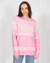 Fair Isle Knit Sweater | Bubblegum