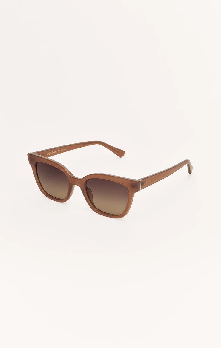 High Tide Polarized Sunglasses in Taupe Gradient