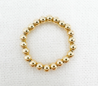 14K Gold Filled Bead Stacking Ring | LEAVE ON