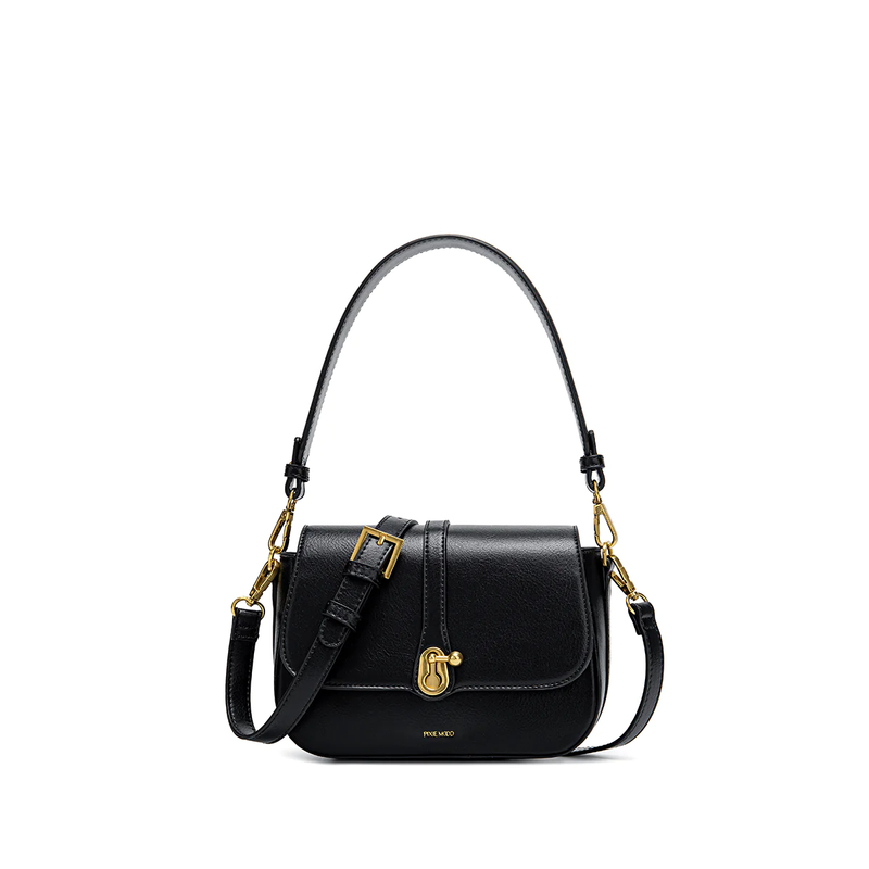 Athena Saddle Bag in Black