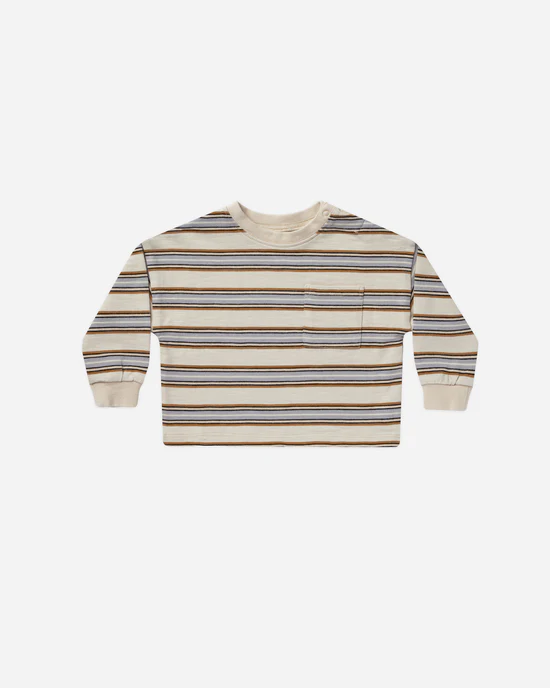 Relaxed Long Sleeve Tee || Vintage Stripe – Krush Clothing Boutique