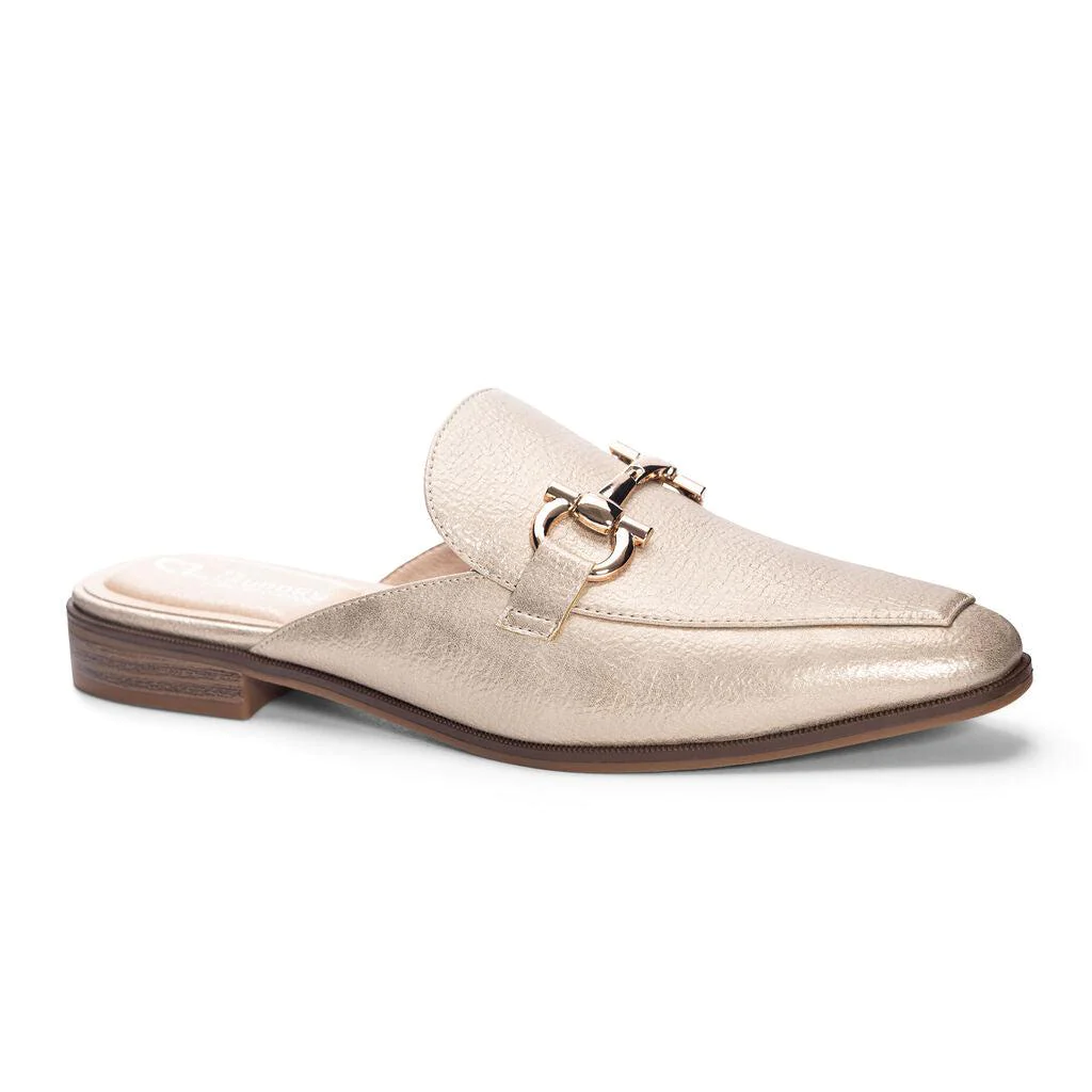 Score Soft Glitz Mule in Gold Krush Clothing Boutique