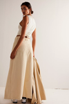 Come As You Are Cord Maxi Skirt in Beechwood