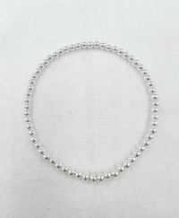 Sterling Silver Bead Bracelet | LEAVE-ON