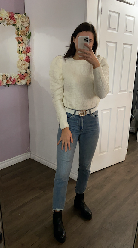 High Waist Cropped Straight In Tio Dest