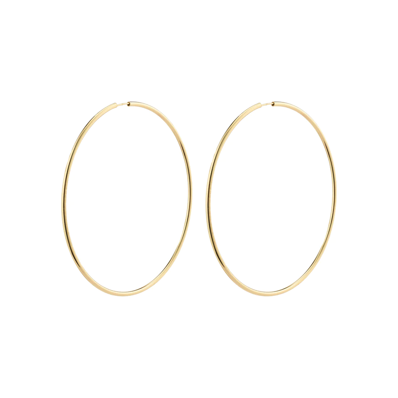 APRIL recycled Maxi-size hoop earrings gold-plated