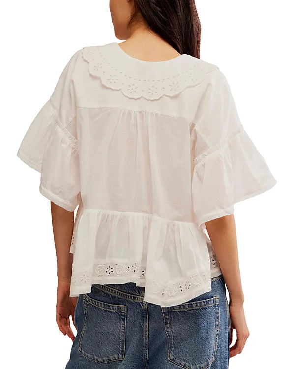 Elle Cutwork Top