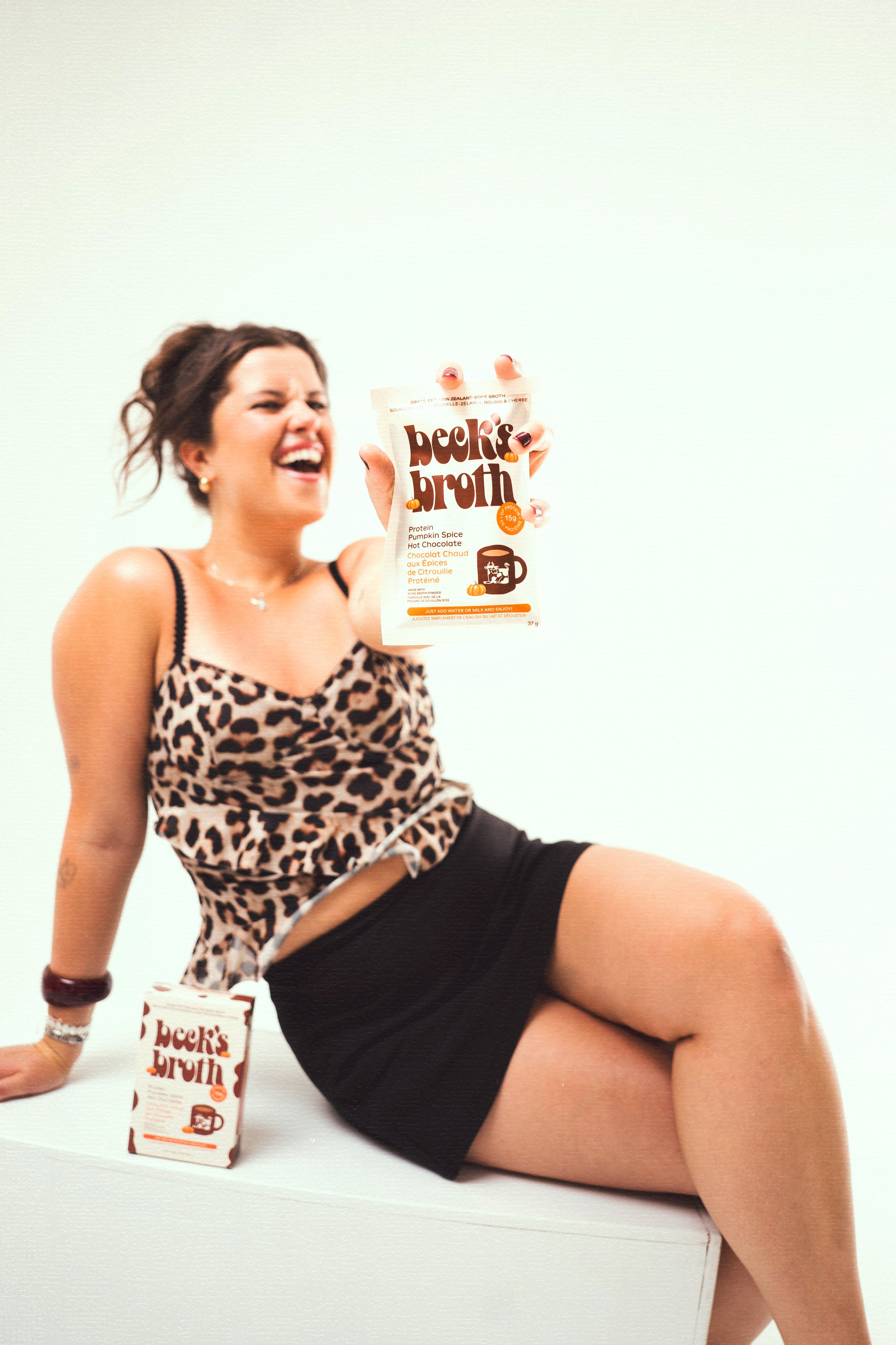 Beck's Broth | Pumpkin Spice Hot Chocolate Bone Broth | 12 Pack Carton