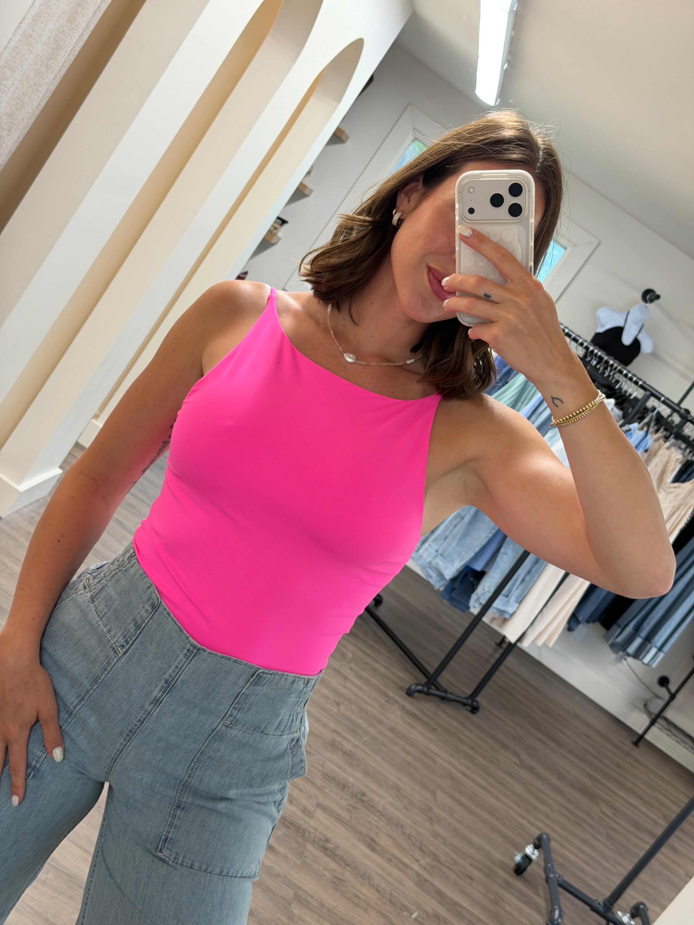 The Round Two Cami | Neon Pink