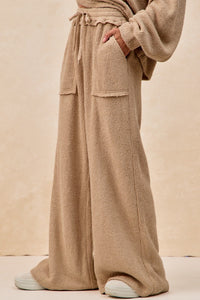 Brandi Baby Rib Knit Pants in Taupe