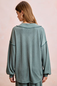 Miranda Rib Set in Dark Sage