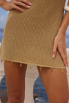 Ariya Mini Dress in Gold