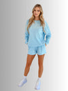 Everyday Waffle Short Set in Powder Blue