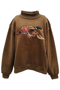 PRE-ORDER Mallard Embroidered Mock Neck | 2 COLOURS