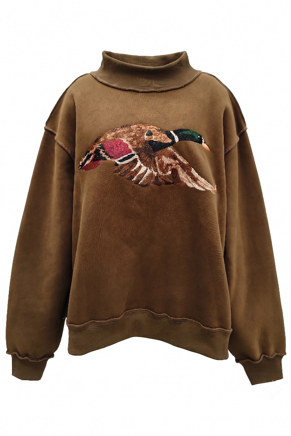 PRE-ORDER Mallard Embroidered Mock Neck | 2 COLOURS