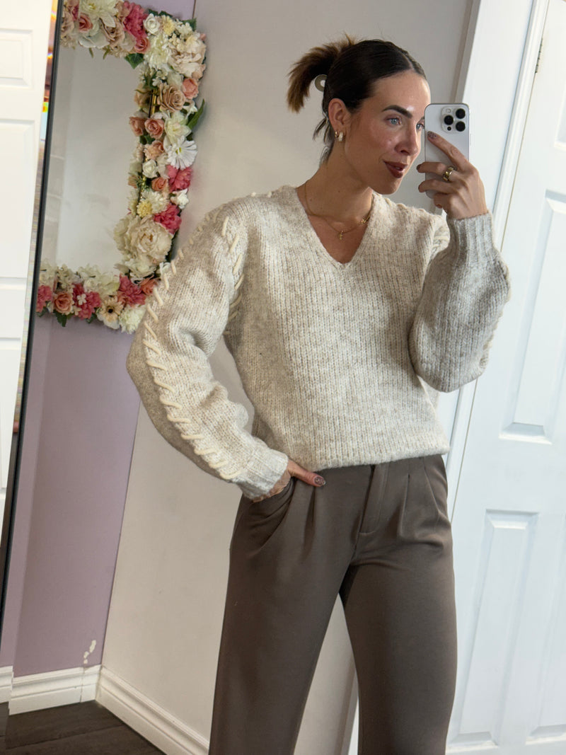 Maddy Pullover in Cafe Au Lait
