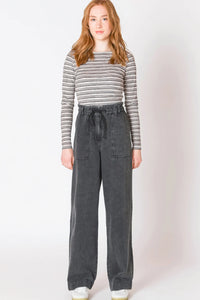 Andie Denim Pant in Washed Black
