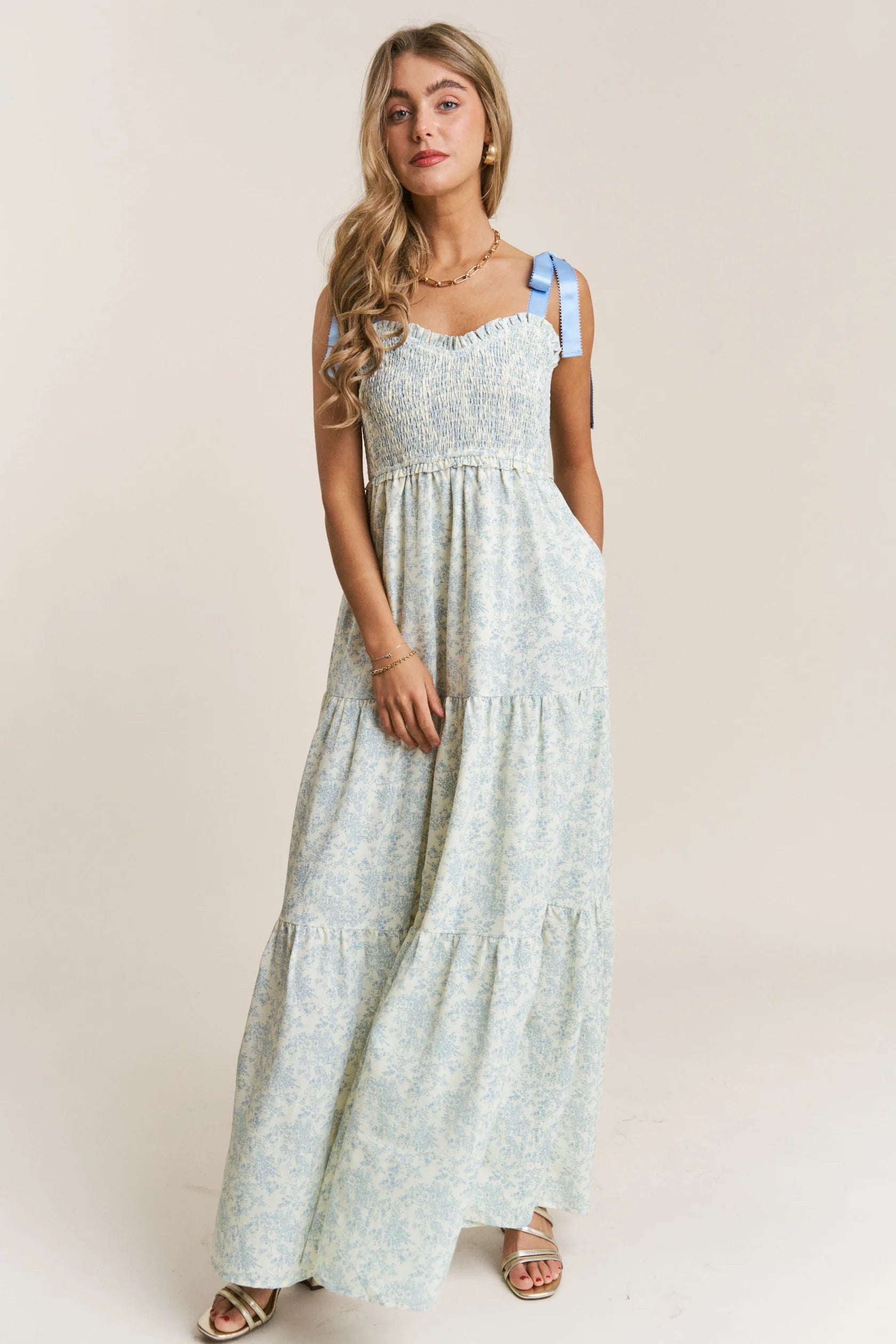 Carissa Floral Tiered Dress