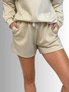 Lana Short Set in Ivory | Luxeflow Fabric