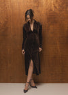 Phoenix Velvet Brown Dress