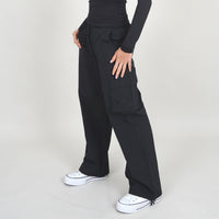 Stacia Cargo Pocket Pant in Black