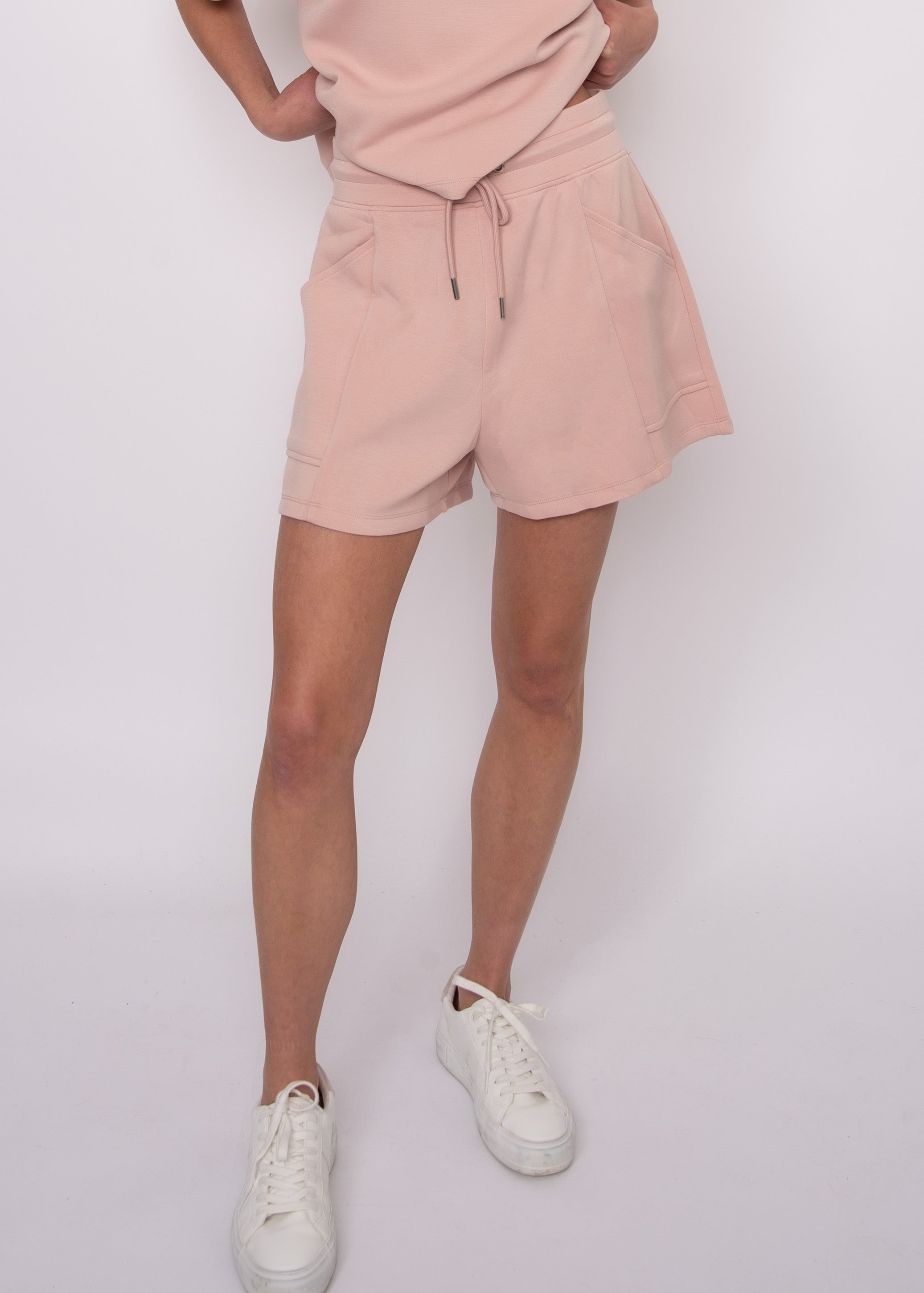 Senza Soft Knit Shorts | Shell Pink
