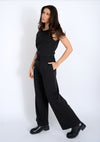 Juniva Soft Knit Jumpsuit in Black