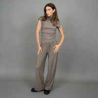 Pauleena Pant in Taupe Twist