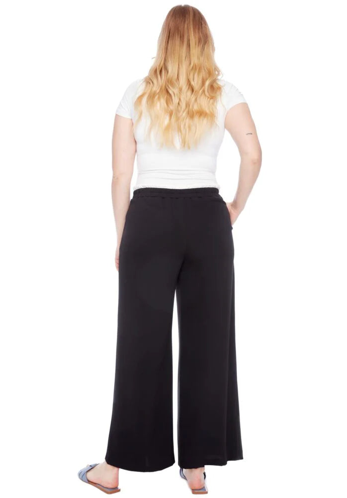 Wide Leg Pant with White Stripe