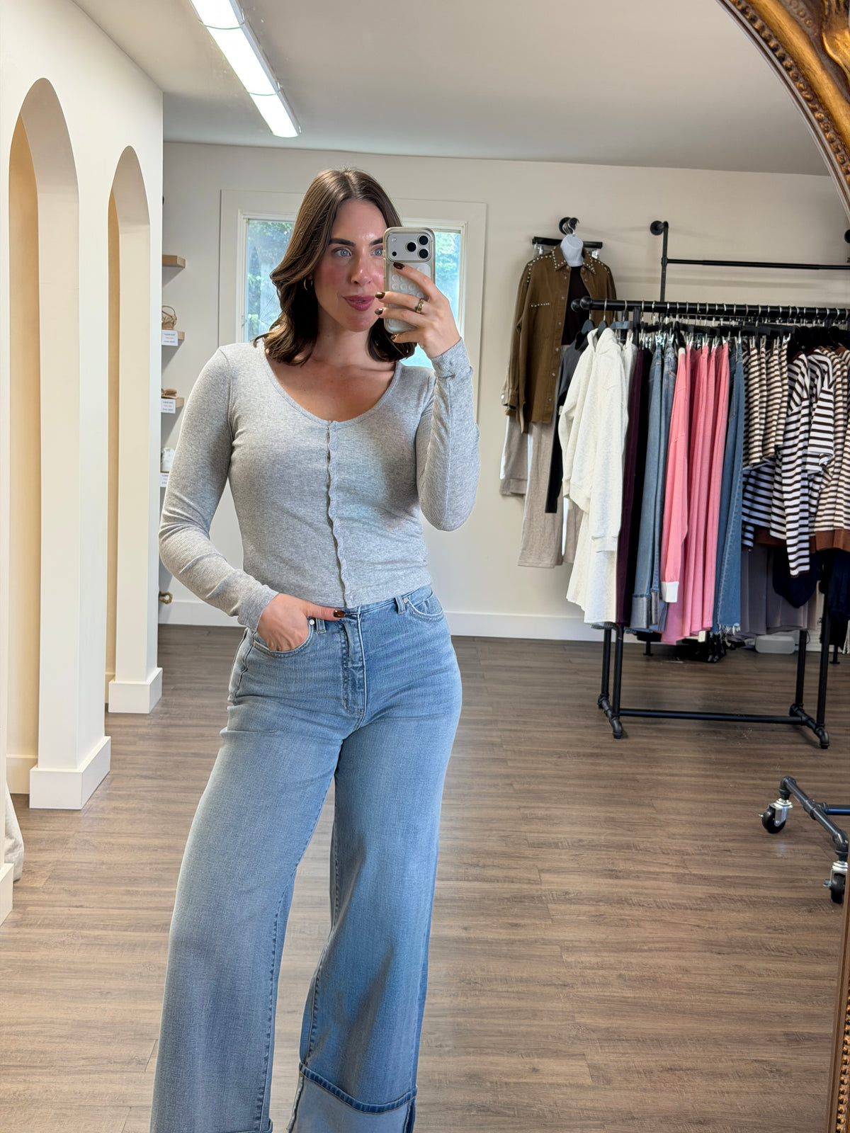 Date Night Cardi | Heather Grey