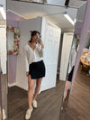 Asymmetrical Skort in Black