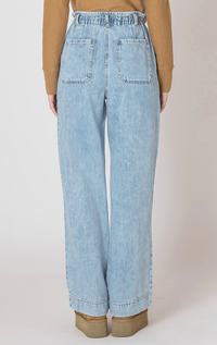 Andie Denim Pant in Washed Blue