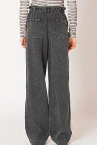 Andie Denim Pant in Washed Black