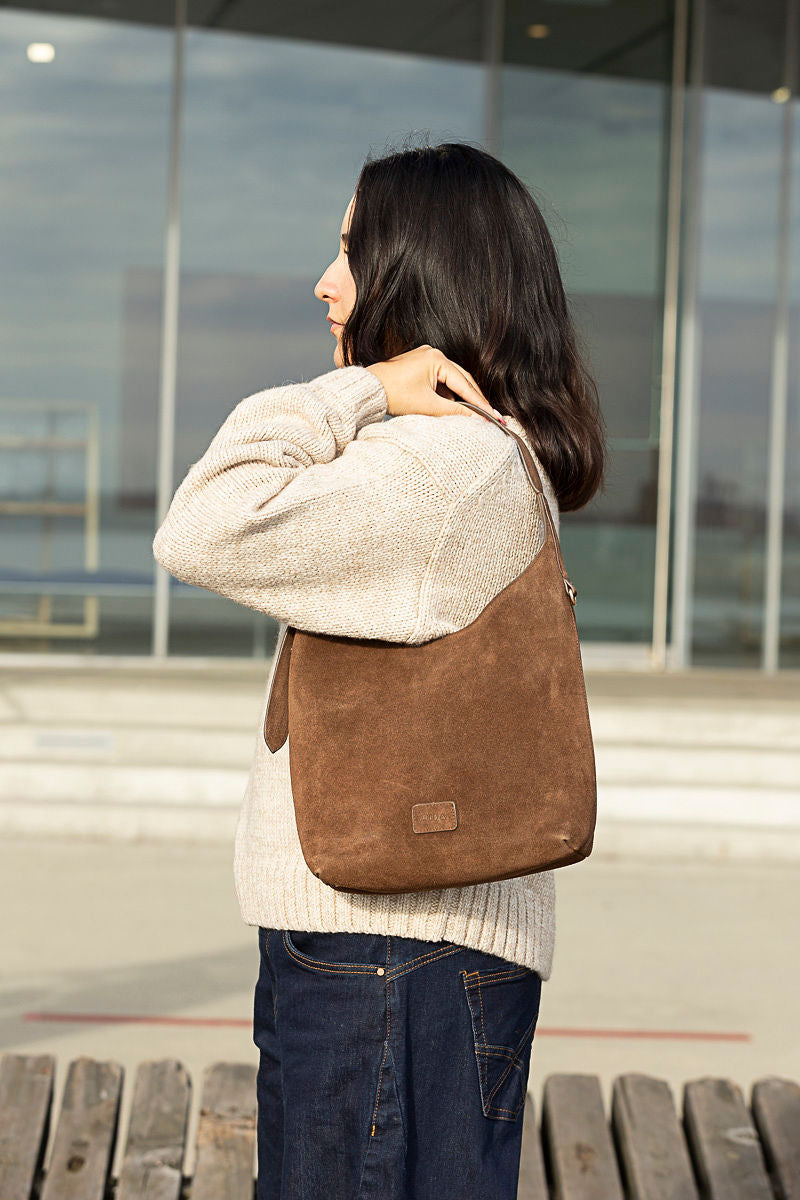Claude Suede Shoulder Bag | Two Colours