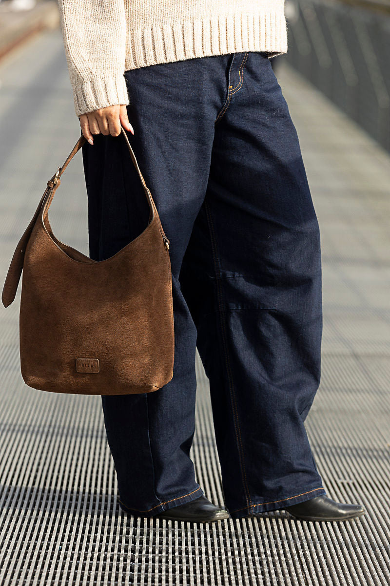 Claude Suede Shoulder Bag | Two Colours
