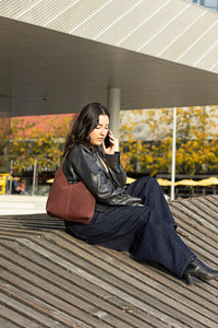 Claude Suede Shoulder Bag | Two Colours