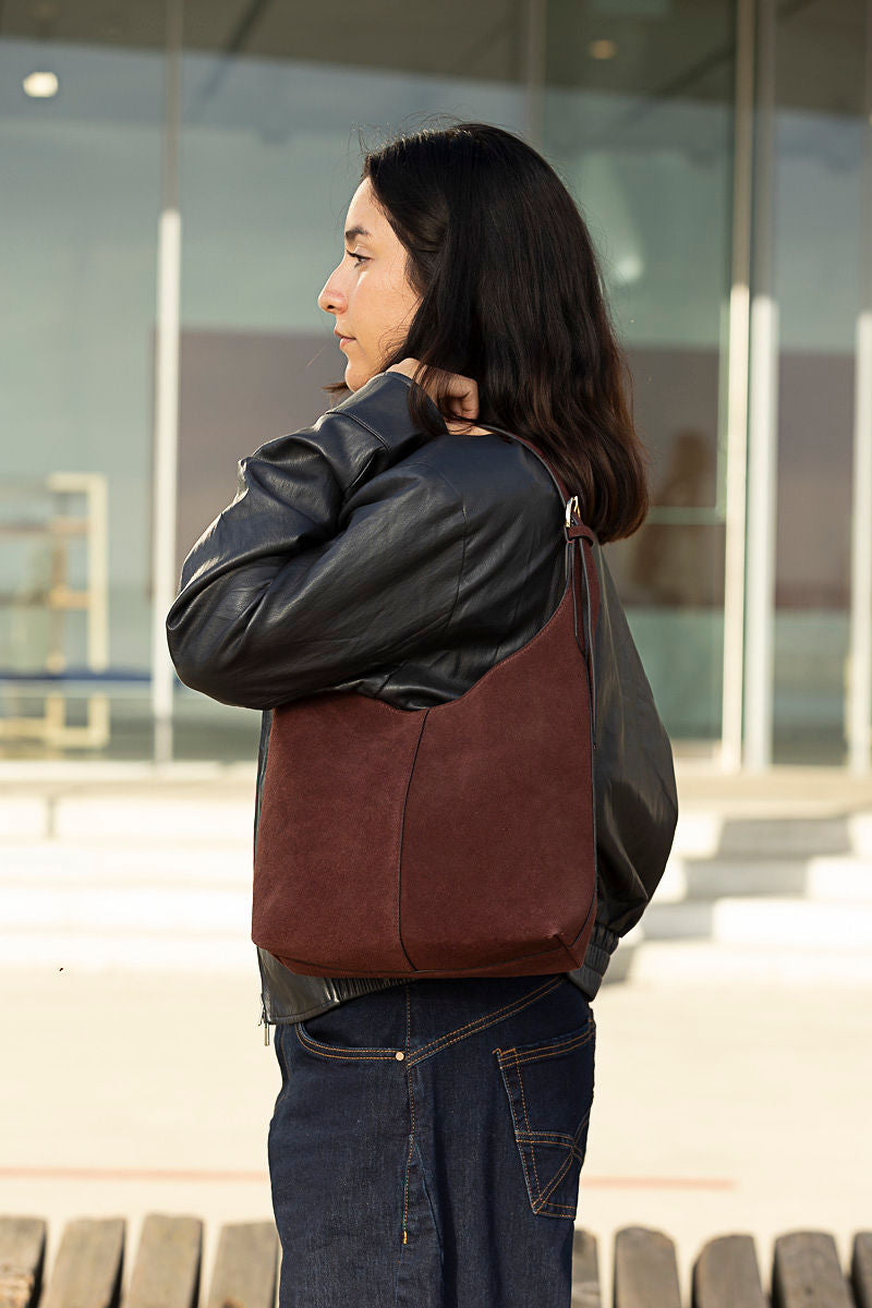 Claude Suede Shoulder Bag | Two Colours
