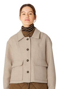 Woolen01 Jacket in Beige
