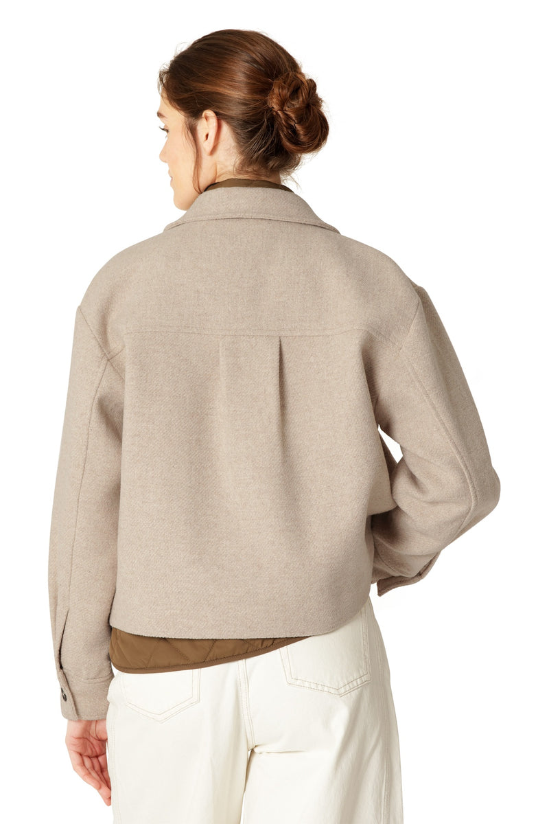 Woolen01 Jacket in Beige