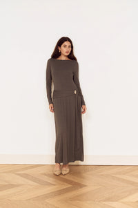 Lunar Tie Detail Midi Dress