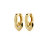 IOKASTE Recycled Chunky Hoops Gold Plated