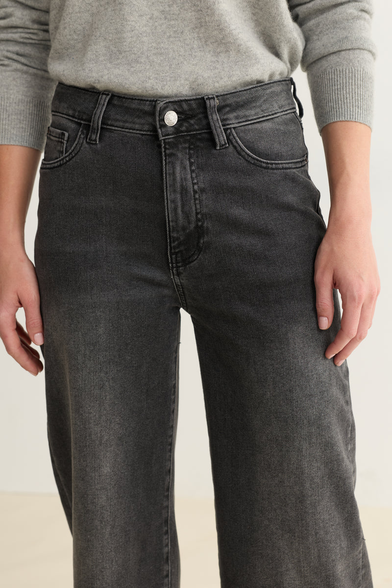 NCE Wide Leg Jean in Overcast