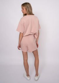 Tess Soft Knit Tee | Shell Pink