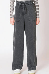 Andie Denim Pant in Washed Black