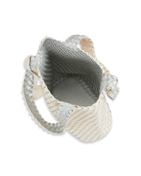 Bag08 in Egg White Silver